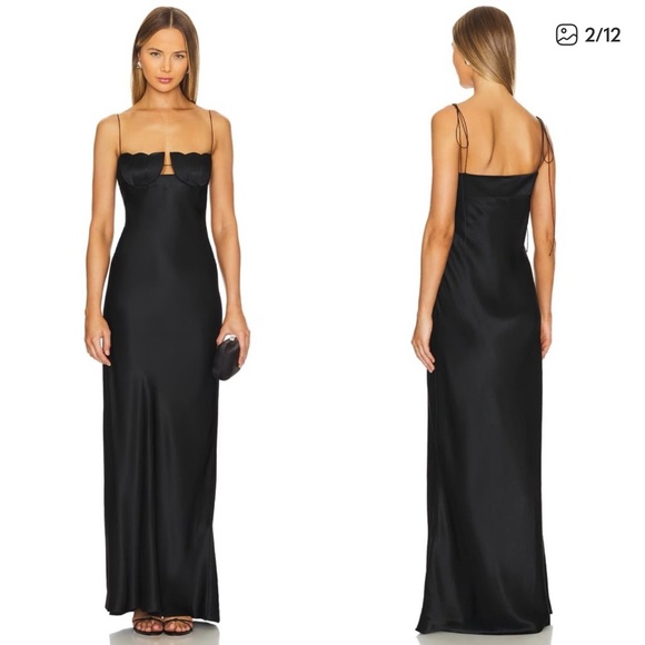 Anna October Black Maxi Dress - Picture 2 of 4